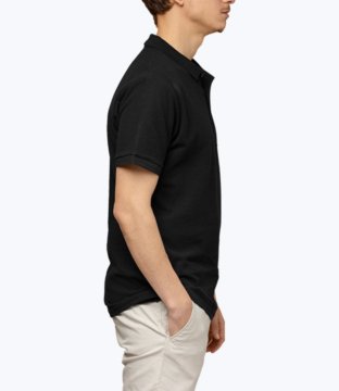 Men’s black stylish half shirt