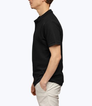 Men’s black stylish half shirt
